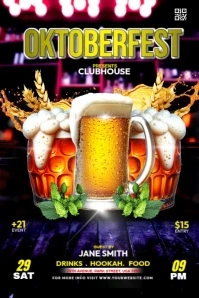 OKTOBERFEST Banner 4' × 6' template