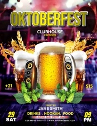OKTOBERFEST ใบปลิว (US Letter) template