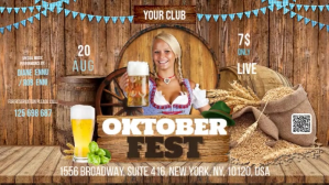 Brun Oktoberfest Digitalt display Template
