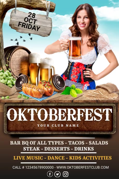 Oktoberfest Poster template