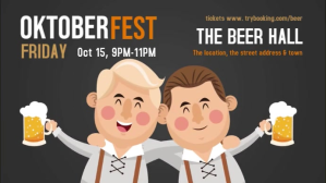 Oktoberfest digital video Digitalt display (16:9) template
