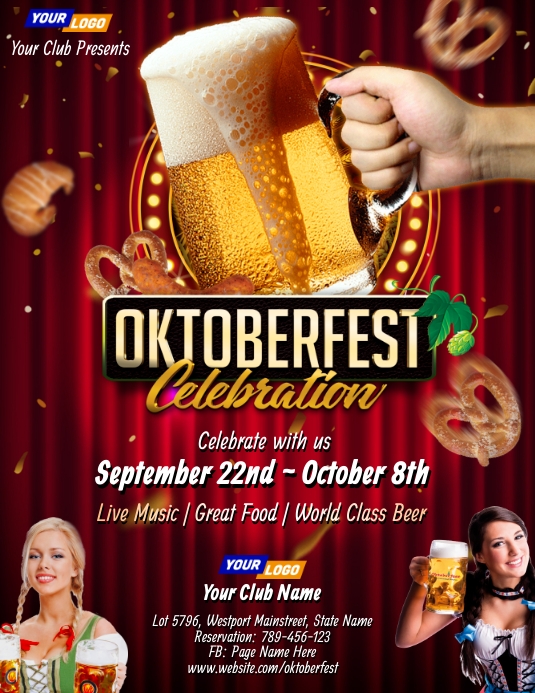 Oktoberfest Event Flyer Template PosterMyWall Oktoberfest Event Flyer Template PosterMyWall