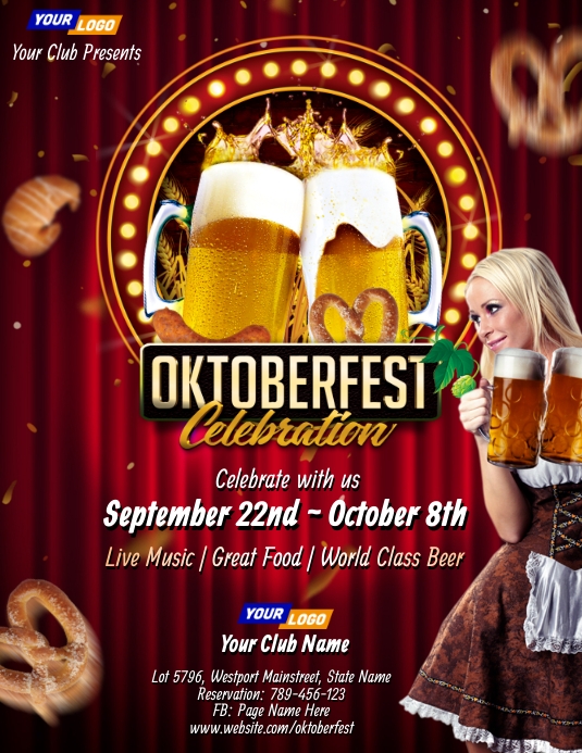 Oktoberfest Event Flyer Template