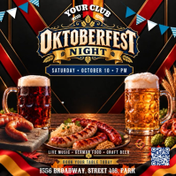 Schwarz Oktoberfest Event Iphosti le-Instagram Template