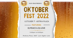 Hvid Oktoberfest Event Обложка мероприятия для Facebook Template