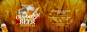 Orange Oktoberfest Beer Festival Facebook-coverfoto Template