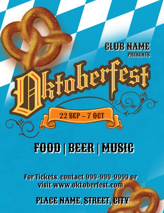 Oktoberfest flyer Template PosterMyWall