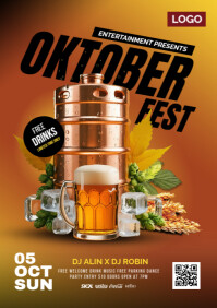 Oktoberfest flyer A4 template