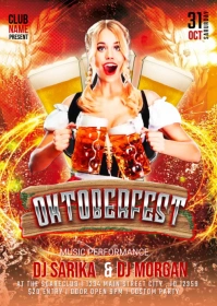 Oktoberfest Flyer A6 template