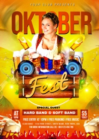 Oktoberfest Flyer A6 template