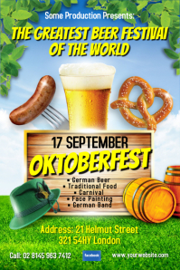 oktoberfest flyer templates postermywall oktoberfest flyers