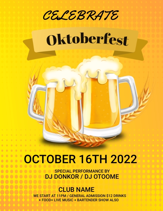 Oktoberfest Flyer Template PosterMyWall Oktoberfest Flyer Template PosterMyWall