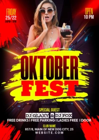 Oktoberfest Flyers Template A6