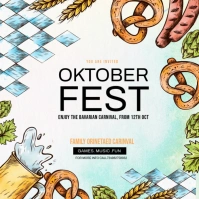 Oktoberfest Instagram post Wpis na Instagrama template