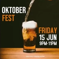 Oktoberfest Instagram story Quadrado (1:1) template