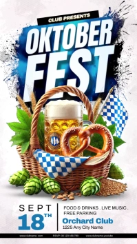 oktoberfest invitation Instagram Story template