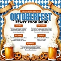 Oktoberfest Menu Instagram-opslag template