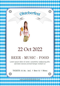 Oktoberfest party flyer Template | PosterMyWall