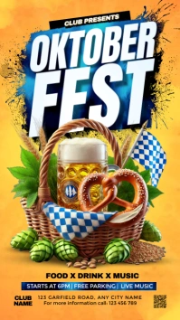 oktoberfest party Instagram Story template