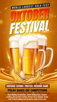 Oktoberfest Party Instagram Reel template