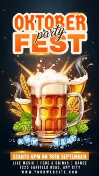 Oktoberfest Party Reel Instagram template