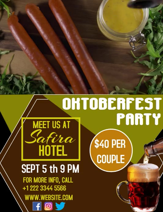 OKTOBERFEST PARTY FLYER TEMPLATE