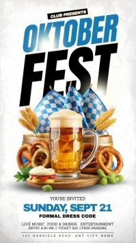 oktoberfest party invitation Instagram Story template