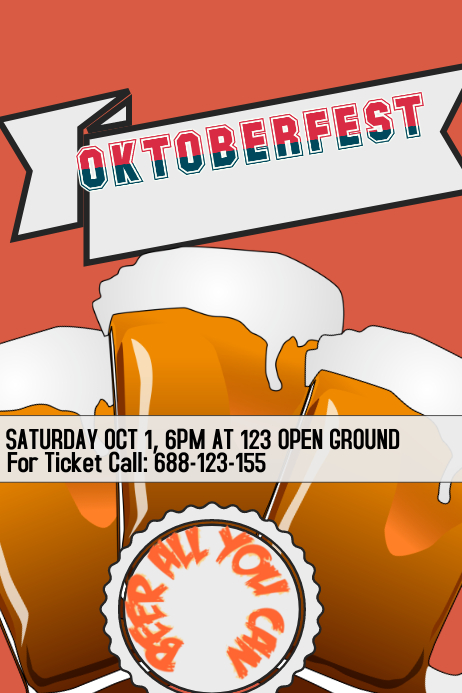 oktoberfest Poster template
