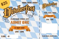 Oktoberfest tickets Rótulo template