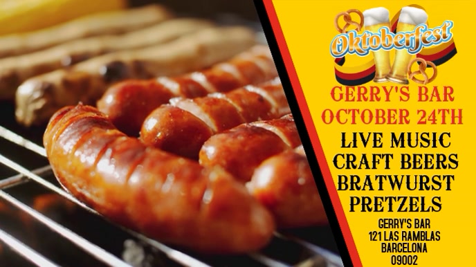 Oktoberfest Video Promo Template | PosterMyWall