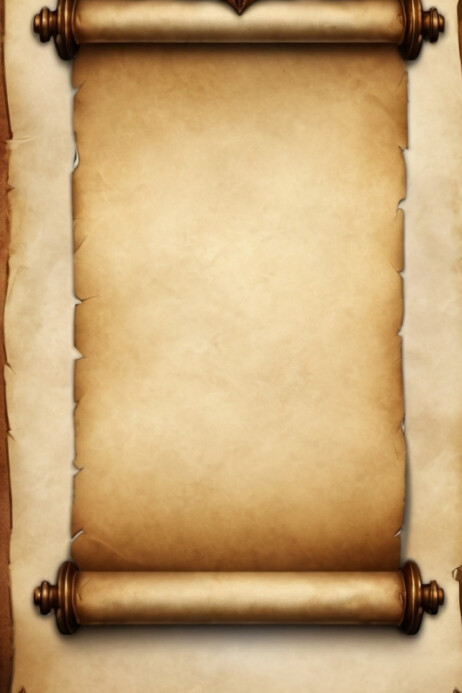 Old bible scroll template Poster