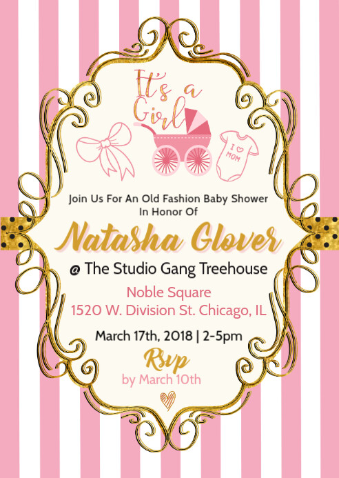 Plantilla De Baby Shower De Moda Invitar A Un Nina Postermywall Plantilla De Baby Shower De Moda Invitar A Un Nina Postermywall