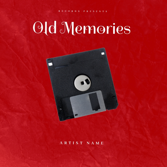 Old Memories  Mixtape/Album Cover Art Portada de Álbum template