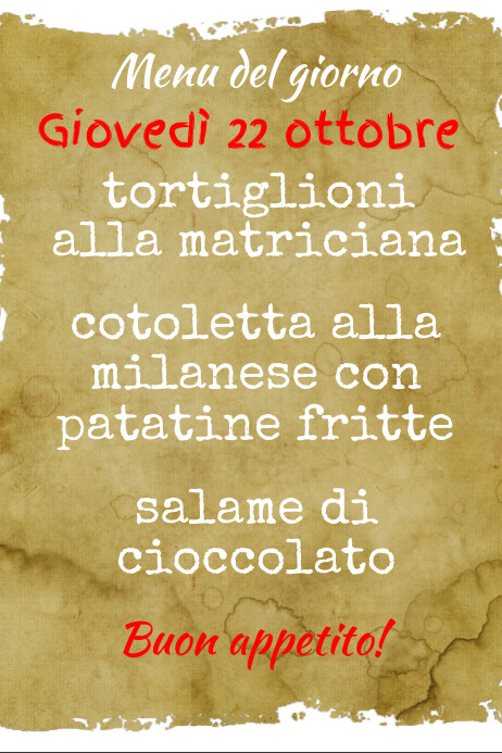 Old Paper Menu Template | PosterMyWall