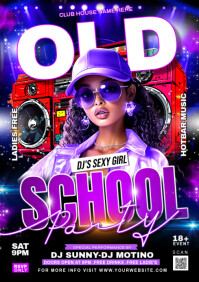 OLD SCHOOL PARTY A3 template