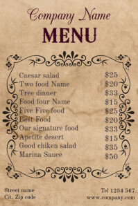 Design Your Menu Board Online Postermywall