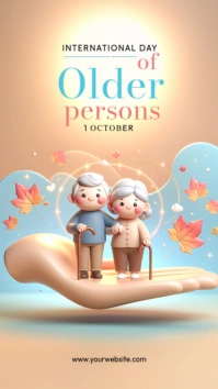 Older Person Day Instagram Story template