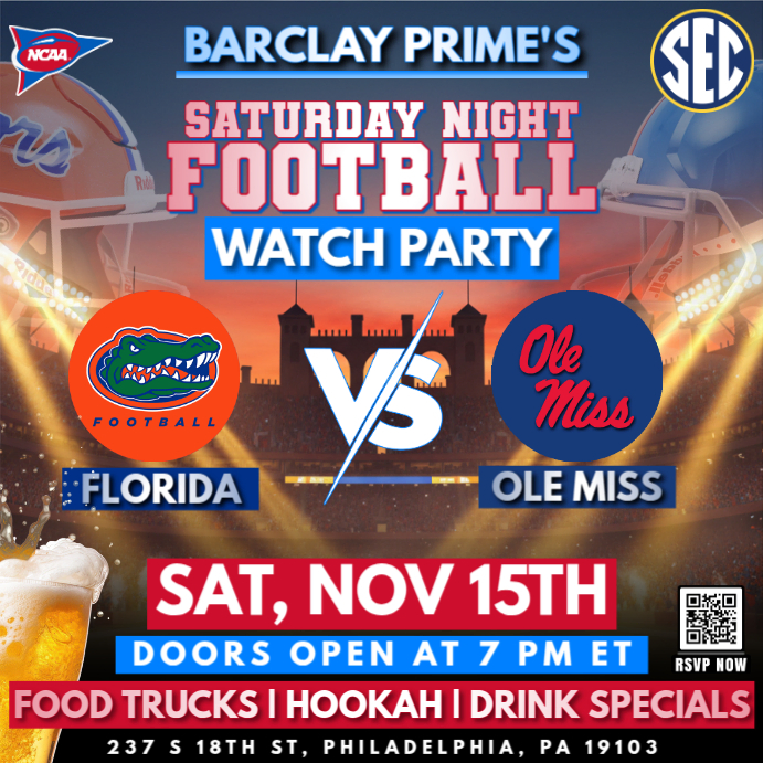 Copy of Ole Miss Rebels vs Florida Gators: NCAA Football Watch Party ...