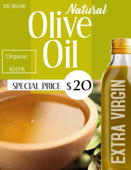 OLIVE OIL Template PosterMyWall