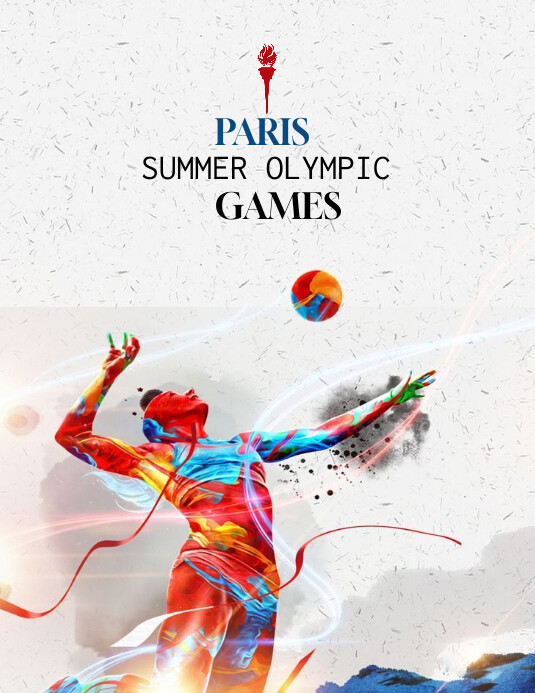 Olympic Lettering Display Olympics Flyer (us Letter) Template | PosterMyWall