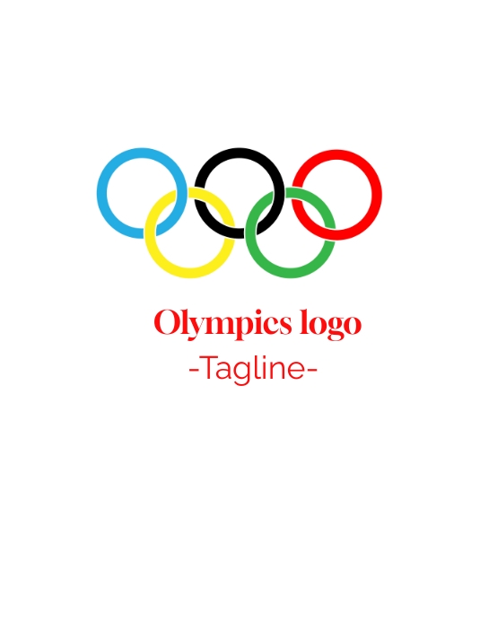 Olympics logo Рекламная листовка (US Letter) template