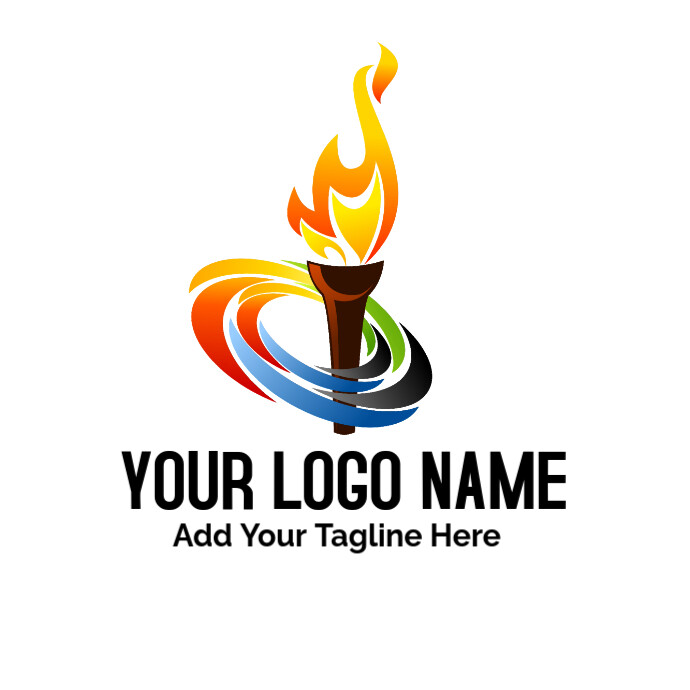 Olympics Torch Illustration, Winter Olympic Games 2016 Summer Olympics 2018 Winter Olympics Torch Re Logo template