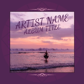 ON THE BEACH Album Cover template