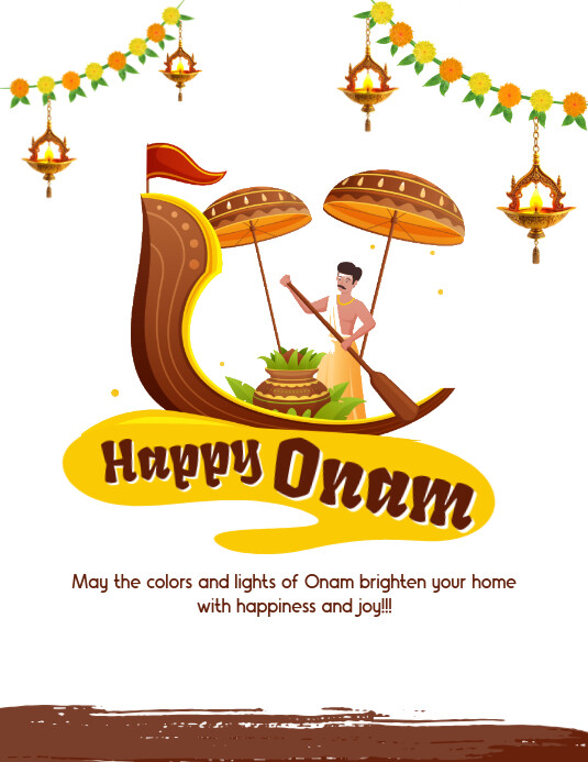 Onam | Onam Wishes Flyer (US Letter) template