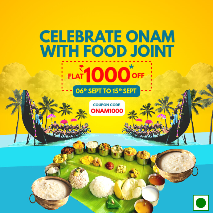 Onam Food Celebration Promo Template | PosterMyWall