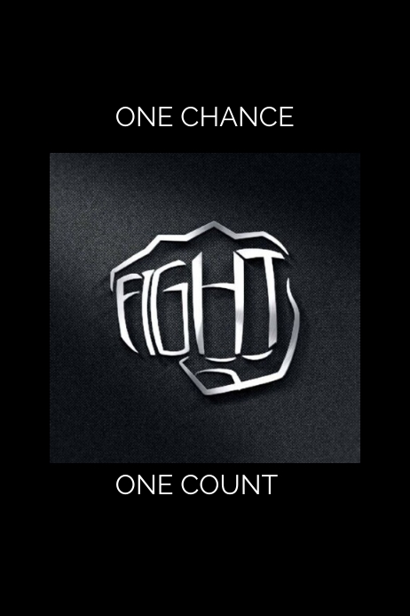 One chance one count แบนเนอร์ 4' × 6' template