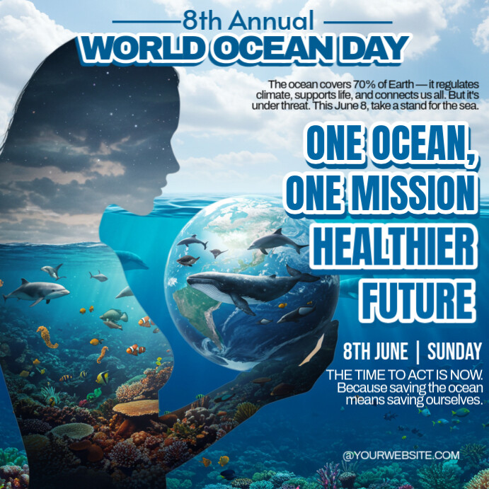 Copy of One Ocean, One Future: Unite for a Healthier Planet | PosterMyWall
