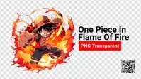 One Piece In Flame Of Fire Miniatura de YouTube template
