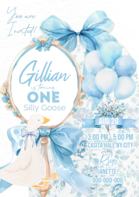one silly goose A4 template