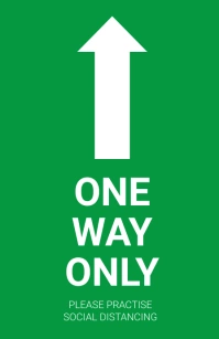 one way only Tabloïd template
